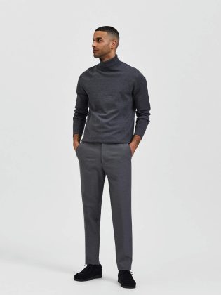 Eigenschaft 175 Slim Fit Hose Homme Selected Anzüge & Blazer Grey – 1